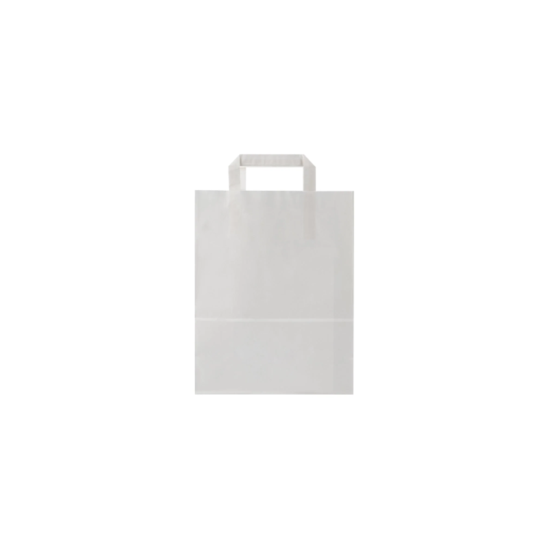 White Flat Handle Paper Bag