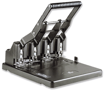 Kangaro 4 Holes Puncher HDP-4160N, Heavy Duty, 150 Sheets Capacity Assorted Color