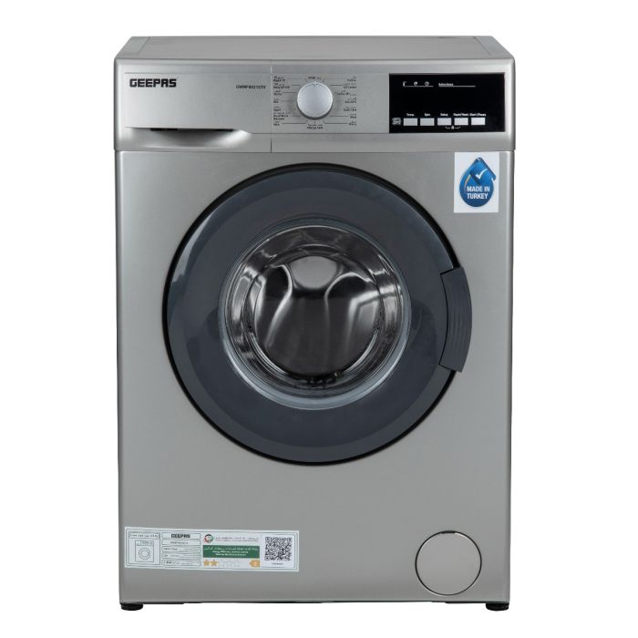 8kg 1000RPM Fully Automatic Front Load Washing Machine GWMF8021STV Geepas