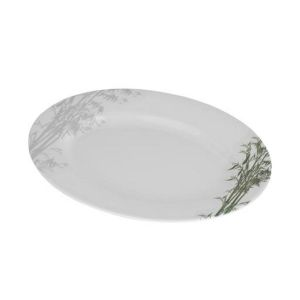 Royalford Melamine Ware Oval Trays - Melamine - White