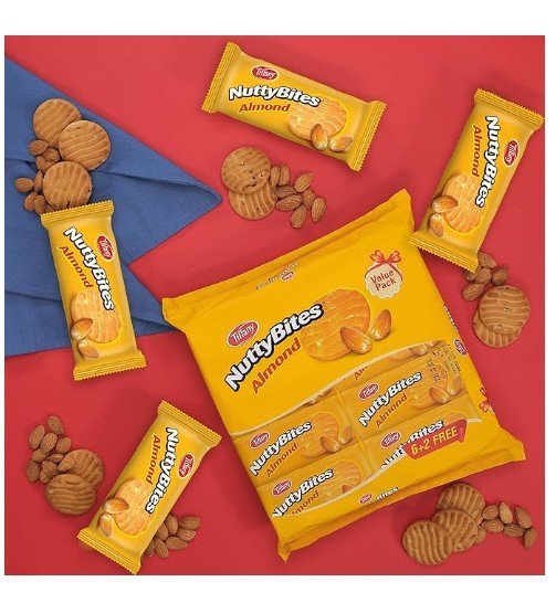 Tiffany Nutty Bites Almond, 8x72g