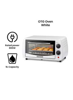 Electric Oven Multifunction With Double Glass For Toasting/Baking/Broiling 9 L 800 W TRO9DG-B5 White