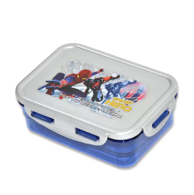 Spiderman 4 Food Keeper 500ml, Blue/Grey Color - TQLUS4BFK009