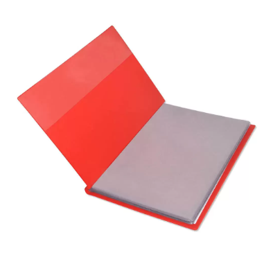 FIS Display Book 50-Pockets F/S Size, Red - FSDA50F4RE