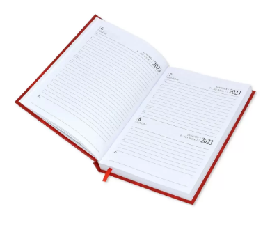 FIS Diary 2023 English (Friday & Saturday Combined) A5, Black - FSDI91E23BK