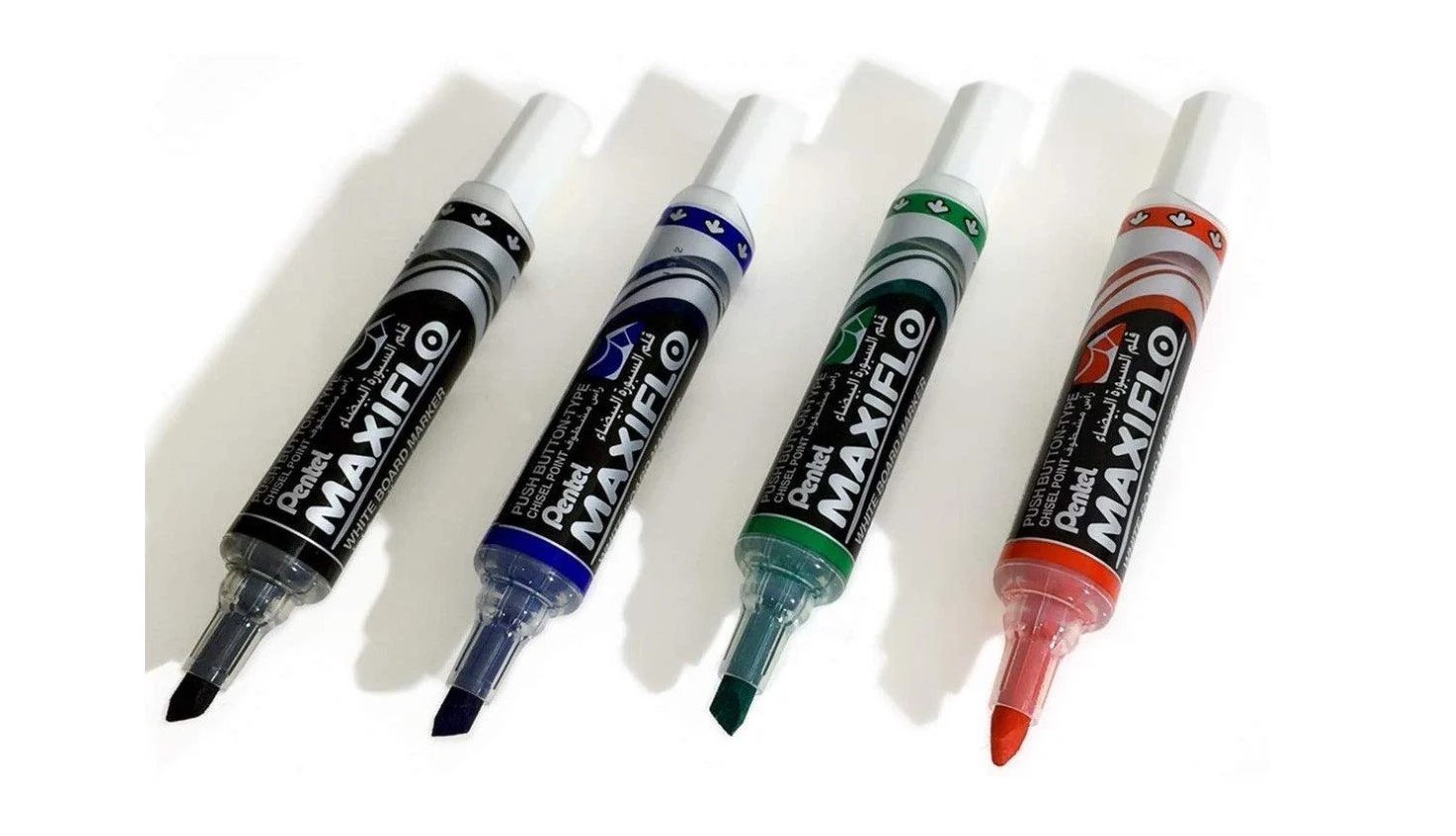 Pentel MWL6 Maxiflo Chisel Tip White Board Marker, Blue