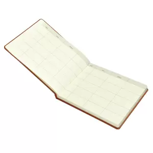 FIS Executive Visitors Book English Italian PU 25x20cm, Brown - FSCLEXVI02