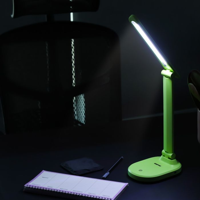 Geepas GDL5573N Rechargeable LED Desk Lamp - Portable With Flexible Neck | 36 SMD LED With 6 Hours Continuous Working Dc 12V Socket