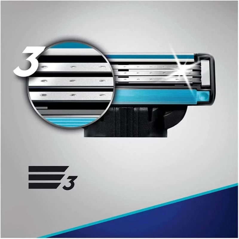 Gillette Mach 3 Blades Pack Of 4 Pieces