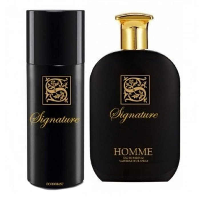 SIGNATURE BLACK (M) SET EDP 100ML + DEODORANT 200ML