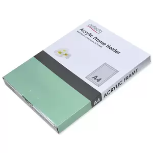 A4 Acrylic Sign Holder, Wall Mount Beveled Edge - SFNALFPH4BA4