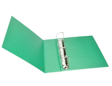 FIS Color Presentation Binder 4D Ring, Green Color, A4 Size, 65mm Ring Size, 3.75 Inch Spine Colonne - FSBD465DPBGR