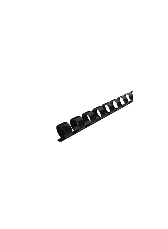 Partner 100-Piece Binding Combs 10Mm Black