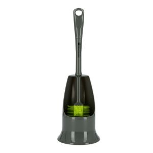 Royalford Pp + Trp Toilet Brush With Holder - Plastic - Black