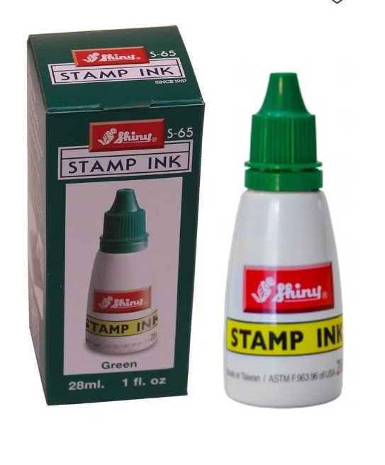 Shiny Stamp Pad Ink Green, 28ml
