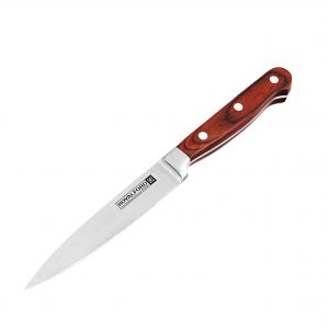 Royalford 5" Utility Knife - Stainless Steel - Brown