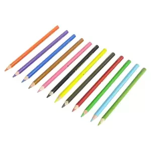Adel Jumbo Trio Color Pencils, 12 Colors, Pack of 36 Pcs - ALCK2117510104