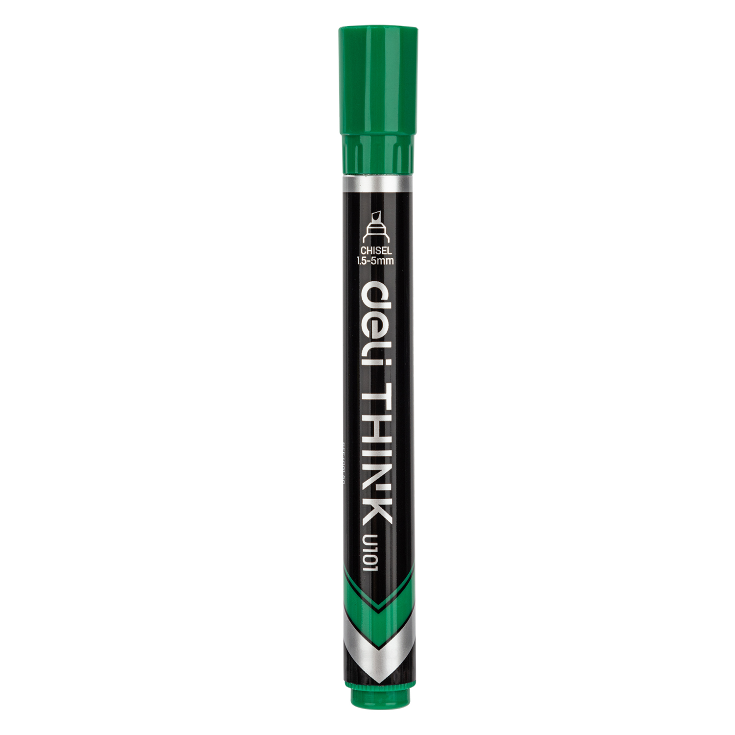 Deli Think Permanent Marker, EU10150, Chisel Tip, 1.5MM, Green, 12 Pcs/Pack