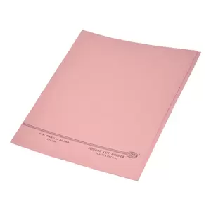 100-Piece FIS Square Cut Folders Without Fastener, Kendal Manila, Pink Color, 225gsm A4 Size - FSFF9A4KPI