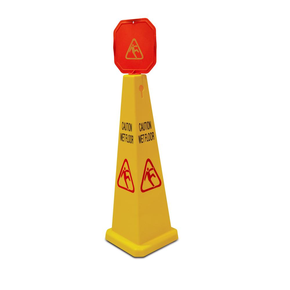 Caution Pyramid Wet Floor Sign Board