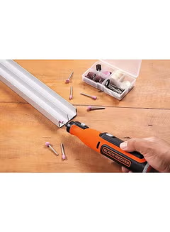 Cordless Multifunctional ,Rotary Tool With ,37 Accessories ,7.2V 1.5Ah BCRT8I-XJ Orange/Black,