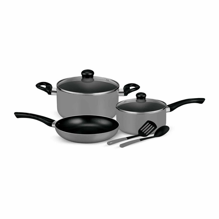 Royalford 7-Piece Non-Stick Press Aluminum Cookware Set- RF11953