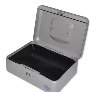 FIS Cash Box with Number Lock 10 Inch, Matt Finish Grey Olour - FSCPTS0027GY