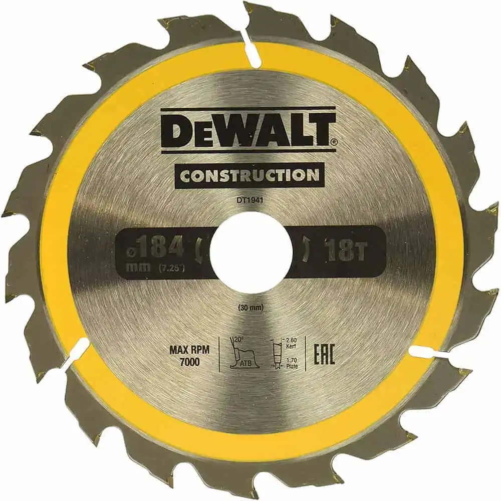 Circular Saw Blade - 184 X 30mm - 18T