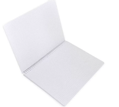 FIS Pack of 5 Spiral Note Book, A4, 5mm Square, 80 GSM, 74Sheets - FSNBS90A411