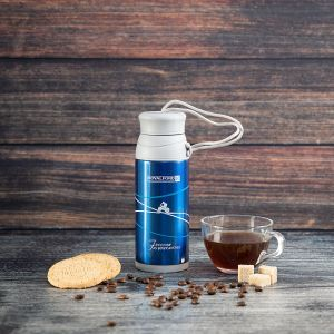 Royalford Vacuum Bottle - Stainless Steel - Blue - 320 ML - RF6607 - RF6607