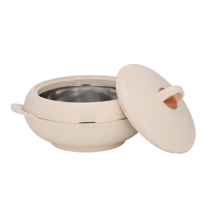 Omega Gold Insulated Casserole, Firm Twist Lock, RF11150 | Strong Handles | 1200ml Double Wall Insulated Serving Pot, Chapati Storage Box, Roti Serving Pot, Chapati Dabba