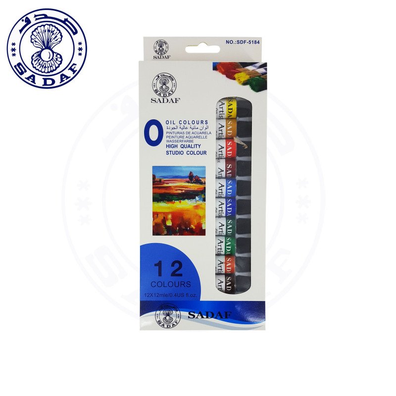 OIL COLOURS SET 12MLX12CLR NO.O1212-8 SADAF PD-95