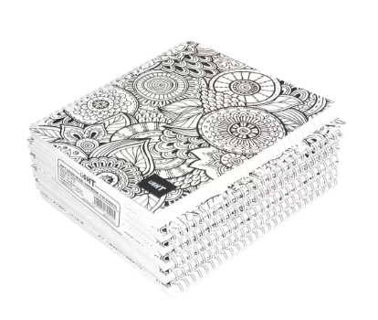 LIGHT Pack of 10 Spiral Soft Cover Notebook, Single Line, 9X7 Inches (22.86 X 20.32 CM) 100 Sheets -LINB971701S