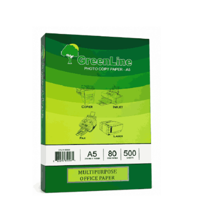 Greenline A5 Photocopy Paper 80 gsm (Box of 10 reams)