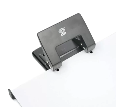 FIS 2-Holes Metal Punch 20 Sheets 2 mm 8 cm apart hole size 5.5 mm, Medium Size, Black -FSPUN308BK
