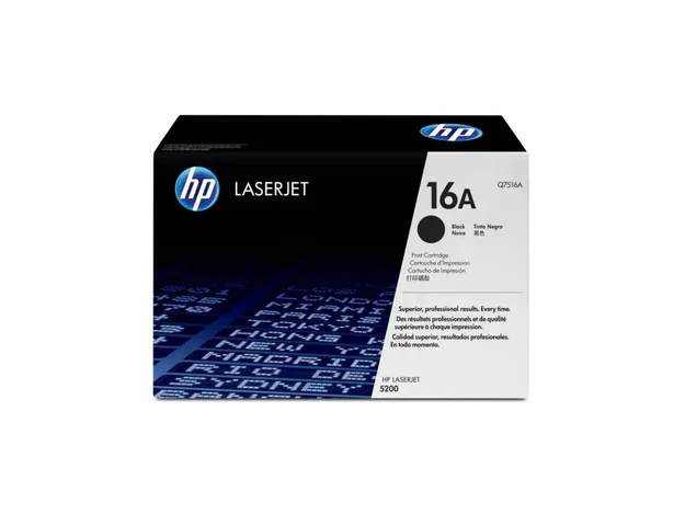 HP 16A Black Original LaserJet Toner Cartridge (Q7516A)