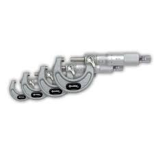 GROZ MM/0-100/ST4 OUTSIDE MICROMETER SET 4PCS; 0-100MM