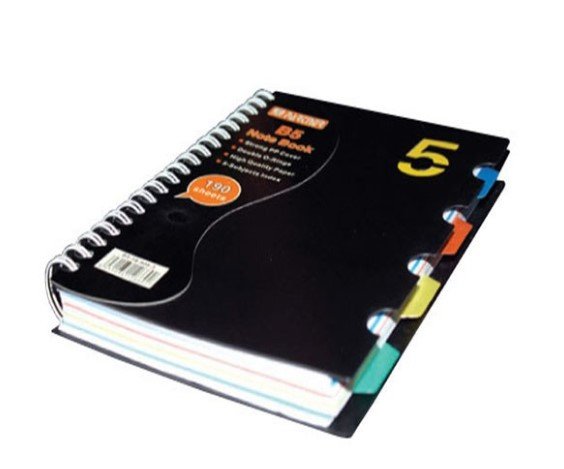 Partner Notebook B5 190 Sheets 5 Subject PT-1706-5