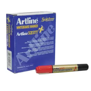 Artline CD/DVD Markers, Pack of 12 Pcs, Black Color, Polyacetal Resin Tip(0.4mm) Acrylic Fibre Tip(1.0mm) - ARMK841BK