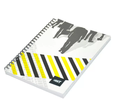 Light LINBA51801S Spiral Soft Cover Single Line Notebook (Pack of 10 Pcs X 100 Sheets, A5)