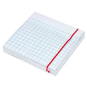 FIS Sticky Note Pad, 3X3 inches, Pack of 12, 5Mm Ruled Pastel White -FSPO3X3R5MPWH