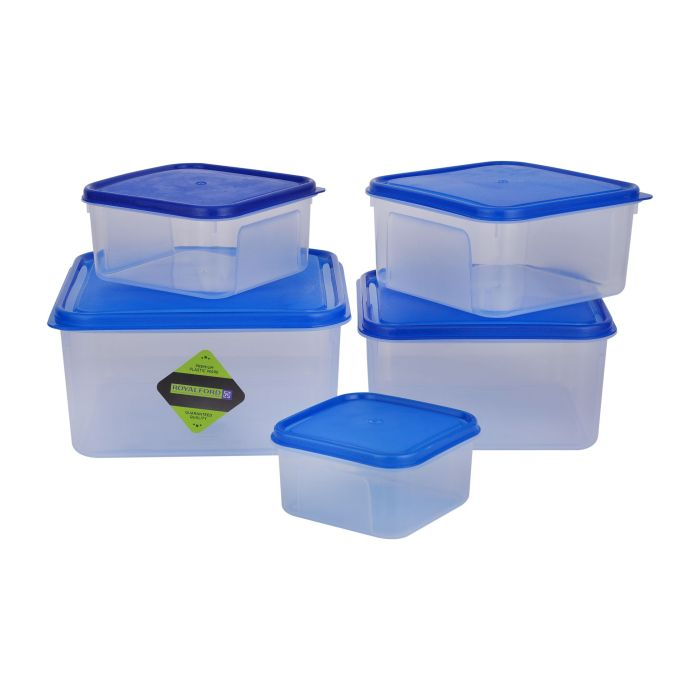 Air-Tight Food Container, Transparent Container, RF10714, 5Pcs Reusable &  Freezer Safe Container, Portable & Long-Lasting Design, Keeps Food Fresh