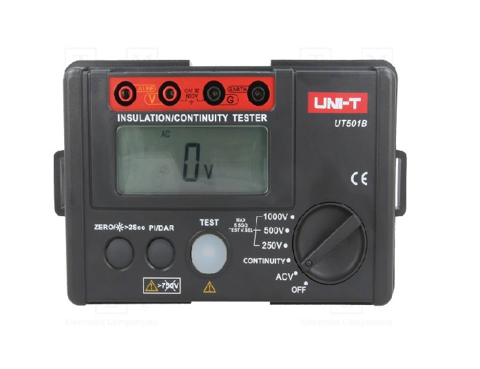 UNI-T UT501B INSULATION RESISTANCE TESTER 250V-1000VAC VOLT:30V~600V