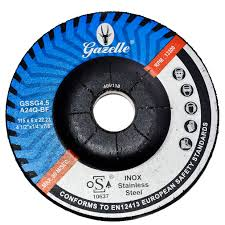 GAZELLE GSSG4.5-4 STAINLESS STEEL GRINDING DISC 4.5IN – 115 X 4 X 22MM