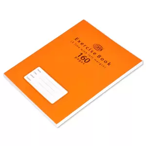 FIS Exercise Book, Pack of 12, Size:16 X 21 cm, 160 Pages, 2 Line, with Margin - FSEB2LM160N