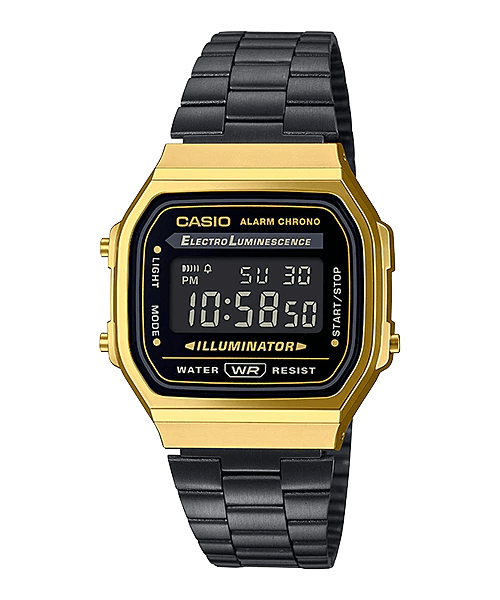 Casio Vintage A168WEGB-1BDF , Digital Uni Sex Watch, Black
