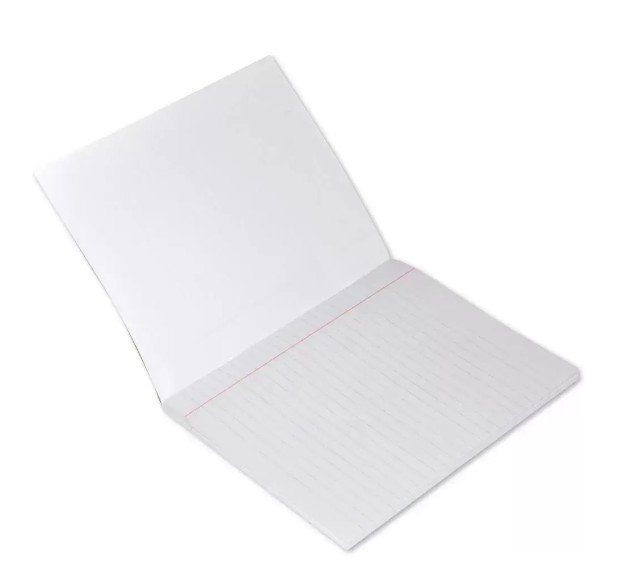 FIS Exercise Book A5 200 Pages Single Line 1 Side Plain With Left Margin