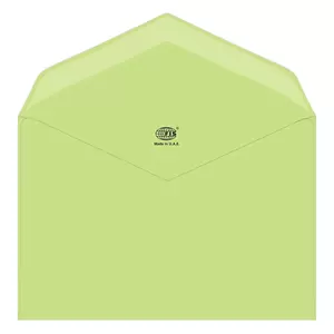 FIS Executive Laid Paper Envelopes Glued, Pack of 25 Pcs. Green Color, 120 x 185 mm Size, 100 GSM - FSEE1020GGRB25