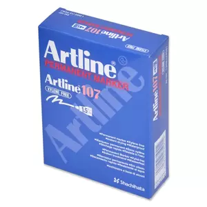 Artline Marker, Ek-107 Pack of 12, 1.5mm, Bullet, Red - ARMK107RE