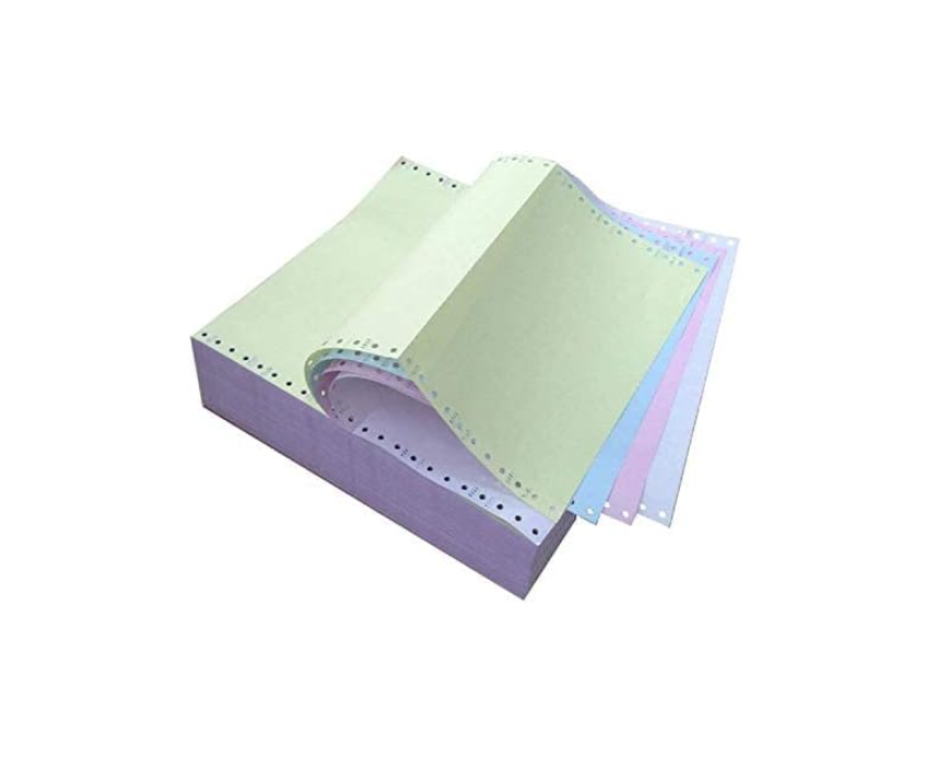 Sinarline 9.5''X11'' Comp Paper A4 4Ply (White+Pink+Yellow+Green) 500 Sheets